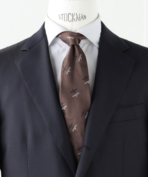 EDIFICE（エディフィス）の「AX Classico Seta ジオメトリッックタイ（ネクタイ・メンズ・ブラック/ブラウン・FREE）」の2枚目の写真