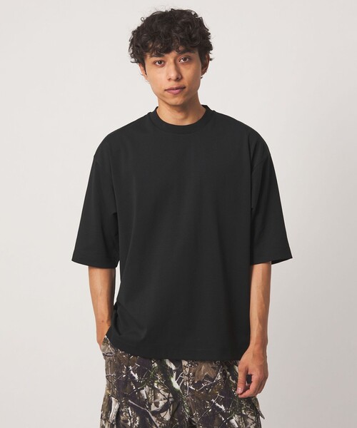 A DAY IN THE LIFE UNITED ARROWS(アデイインザライフユナイテッドアローズ)の「クリア ポンチ リラックス 5分袖 カットソー-接触冷感-<A DAY IN THE LIFE>(Tシャツ/カットソー・メンズ・ブラック/ターコイズブルー系/その他1/ホワイト/ライトグレー・XL/M/S/L)」の2枚目の写真