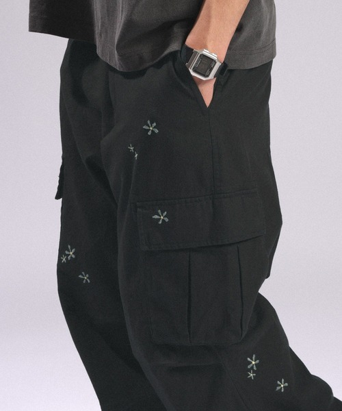 RAGEBLUE（レイジブルー）の「Cotton Linen Easy Cargo Pants/綿麻カーゴイージーパンツ（カーゴパンツ・メンズ・ブラック/ホワイト/ライトグリーン・MEDIUM/LARGE）」の20枚目の写真