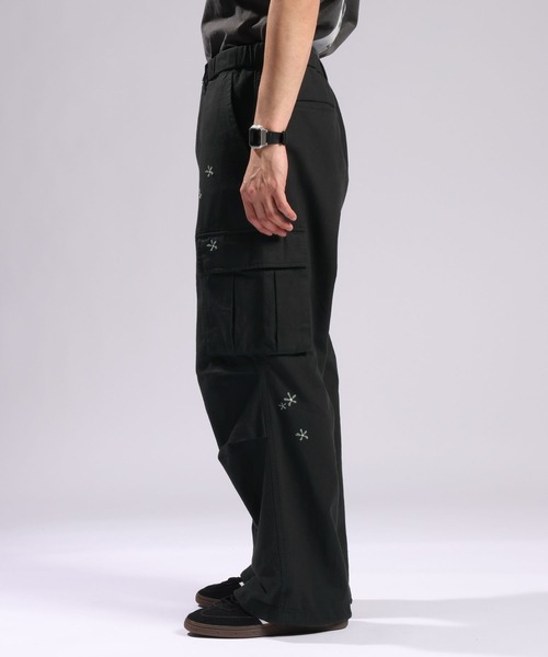 RAGEBLUE（レイジブルー）の「Cotton Linen Easy Cargo Pants/綿麻カーゴイージーパンツ（カーゴパンツ・メンズ・ブラック/ホワイト/ライトグリーン・MEDIUM/LARGE）」の12枚目の写真