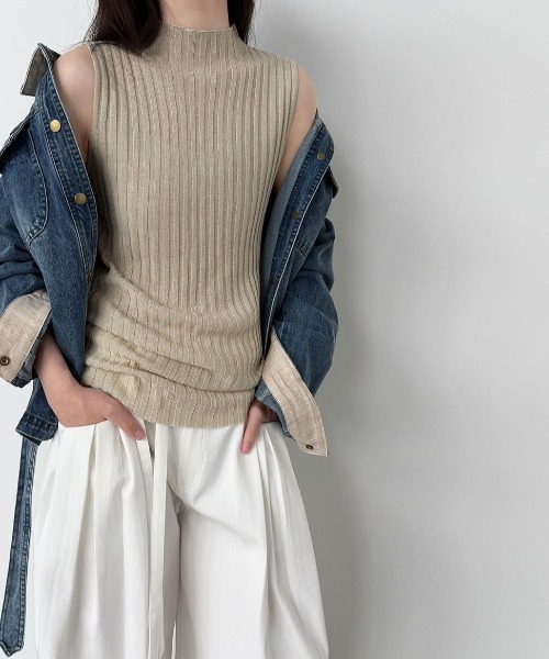 semplice(センプリチェ)の「ベルト付き デニムジャケット(デニムジャケット・レディース・ブルー・L/M)」の12枚目の写真