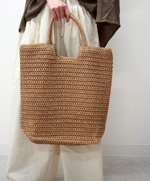 昨年即完した人気商品】ハンドルペーパートート（かごバッグ