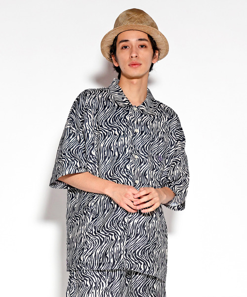 ALDIES(アールディーズ)の「Zebra Shirts / ゼブラシャツ(シャツ/ブラウス・メンズ・ブラック/ブラウン・SMALL/MEDIUM/LARGE)」の1枚目の写真