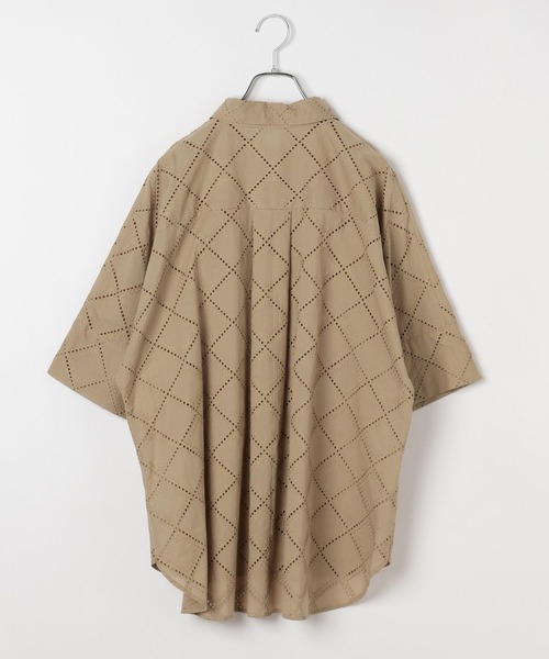 LEPSIM(レプシィム)の「ハーフスリーブ刺繍シャツチュニック 664007(シャツ/ブラウス・レディース・ブラウン/ブラック/オフホワイト・FREE)」の17枚目の写真