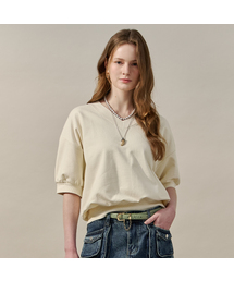 MAXZA（マージャコレクション）の「Vネックルーズフィット半袖スウェットTシャツ（スウェット）」