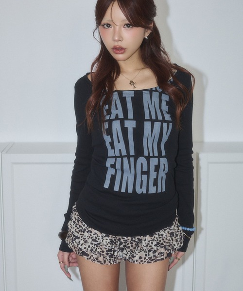 d.i.a.(ダイヤ)の「バックオープンロゴロンT(Tシャツ/カットソー・レディース・ホワイト/グリーン/ブラック・FREE)」の17枚目の写真