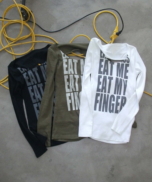 d.i.a.(ダイヤ)の「バックオープンロゴロンT(Tシャツ/カットソー・レディース・ホワイト/グリーン/ブラック・FREE)」の14枚目の写真