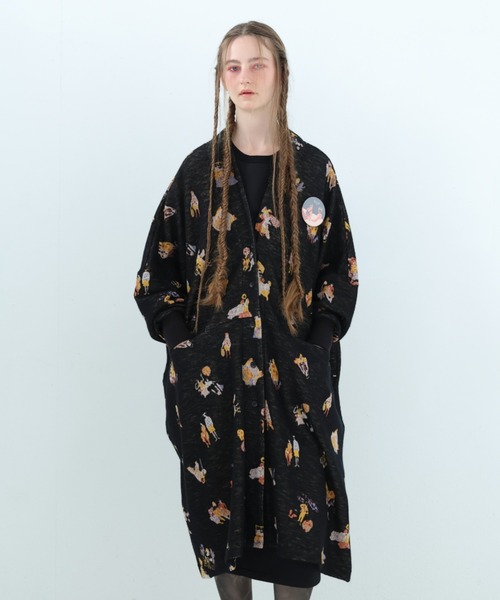 bedsidedrama(ベットサイドドラマ)の「BEDSIDEDRAMA/ベッドサイドドラマ/Twenty Night JQ Cardigan(カーディガン/ボレロ・レディース・ブラック/グレー・2/1)」の2枚目の写真