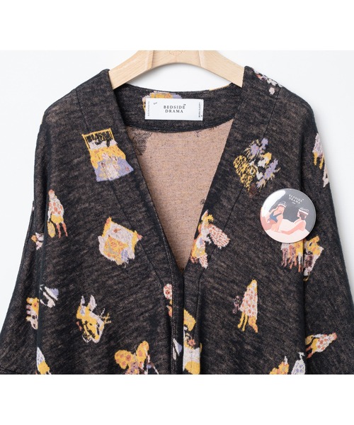 bedsidedrama(ベットサイドドラマ)の「BEDSIDEDRAMA/ベッドサイドドラマ/Twenty Night JQ Cardigan(カーディガン/ボレロ・レディース・ブラック/グレー・2/1)」の7枚目の写真