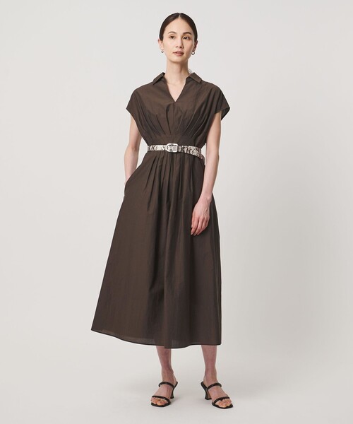 UNITED ARROWS(ユナイテッドアローズ)の「MANTECO POP ワンピース(ワンピース・レディース・ブラック/その他7/ダークブラウン・38/36)」の3枚目の写真