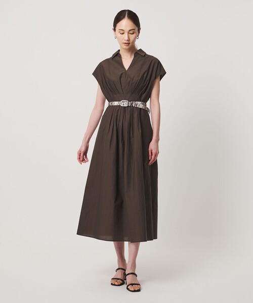 UNITED ARROWS(ユナイテッドアローズ)の「MANTECO POP ワンピース(ワンピース・レディース・ブラック/その他7/ダークブラウン・38/36)」の4枚目の写真