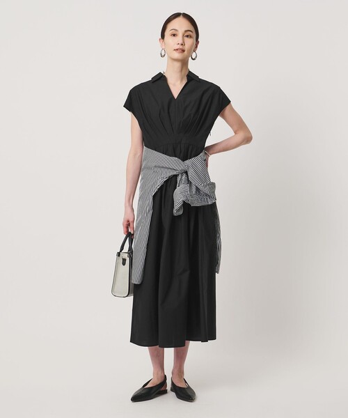 UNITED ARROWS(ユナイテッドアローズ)の「MANTECO POP ワンピース(ワンピース・レディース・ブラック/その他7/ダークブラウン・38/36)」の5枚目の写真