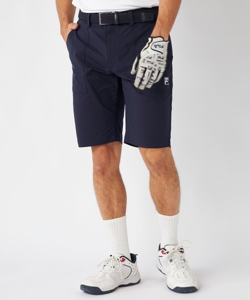FILA GOLF(フィラゴルフ )の「【FILA GOLF:フィラゴルフ】ロゴショートパンツ ゴルフ(その他パンツ・メンズ・ブラック/ベージュ/ネイビー・MEDIUM/LARGE/X-LARGE/XX-LARGE)」の3枚目の写真