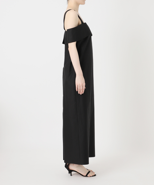 VERMEIL par iena（ヴェルメイユパーイエナ）の「cotton back satin ワンピース（ワンピース・レディース・ブラック/キャメル・38/36）」の18枚目の写真