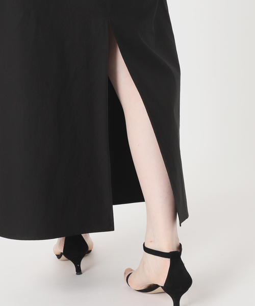 VERMEIL par iena（ヴェルメイユパーイエナ）の「cotton back satin ワンピース（ワンピース・レディース・ブラック/キャメル・38/36）」の21枚目の写真