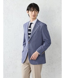 Perfect Suit FActory（パーフェクトスーツファクトリー）の「「羽衣を纏う」バスケットメッシュ調ジャケット Ｍ.グレー/サックス/ネイビー（テーラードジャケット）」