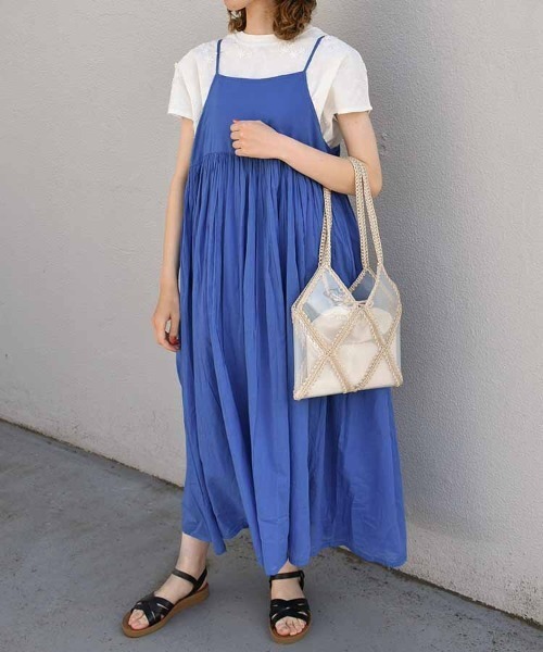 Bleu Bleuet(ブルーブルーエ)の「フラワー3D刺繍Tシャツ26NO1(Tシャツ/カットソー・レディース・ホワイト/ネイビー/ピンク・FREE)」の8枚目の写真
