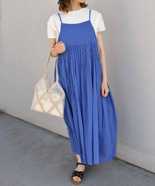Bleu Bleuet(ブルーブルーエ)の「フラワー3D刺繍Tシャツ26NO1(Tシャツ/カットソー・レディース・ホワイト/ネイビー/ピンク・FREE)」の9枚目の写真