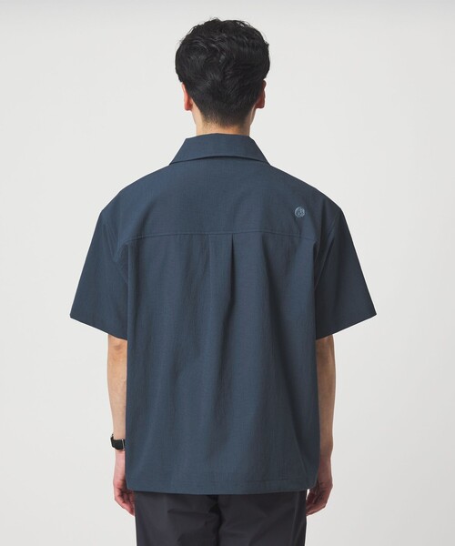 MARMOT(マーモット)の「【別注】<Marmot>ハーフジップ 半袖 シャツ -はっ水-(シャツ/ブラウス・メンズ・ホワイト/ネイビー・M/L)」の13枚目の写真