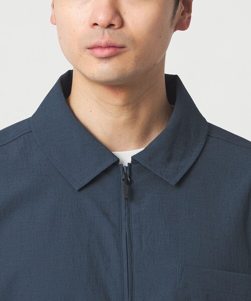 MARMOT(マーモット)の「【別注】<Marmot>ハーフジップ 半袖 シャツ -はっ水-(シャツ/ブラウス・メンズ・ホワイト/ネイビー・M/L)」の14枚目の写真