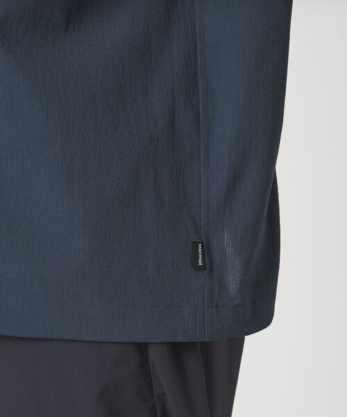 MARMOT(マーモット)の「【別注】<Marmot>ハーフジップ 半袖 シャツ -はっ水-(シャツ/ブラウス・メンズ・ホワイト/ネイビー・M/L)」の16枚目の写真