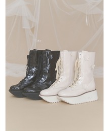 merry jenny | flowerエナメルブーツ(ブーツ)