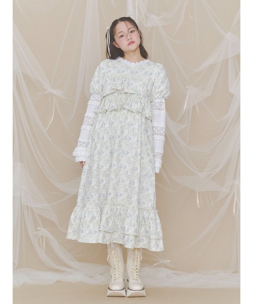 merry jenny（メリージェニー）の「flowerエナメルブーツ（ブーツ・レディース・アイボリー/ブラック・MEDIUM/LARGE）」の16枚目の写真