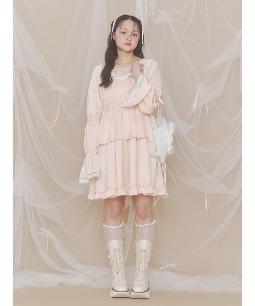 merry jenny（メリージェニー）の「flowerエナメルブーツ（ブーツ・レディース・アイボリー/ブラック・MEDIUM/LARGE）」の20枚目の写真