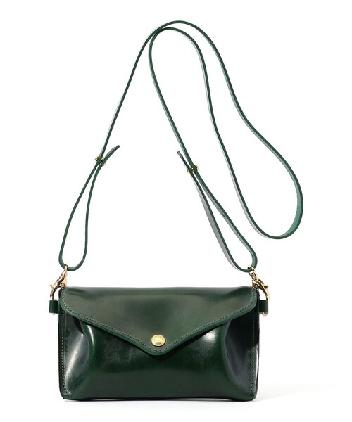 GLENROYAL(グレンロイヤル)の「【別注】GLENROYAL MEDIUM PURSE WITH STRAP ブライドルレザー ショルダーミニバッグ(ショルダーバッグ・メンズ・グリーン/テラコッタ/ブラック/ネイビー・FREE)」の4枚目の写真