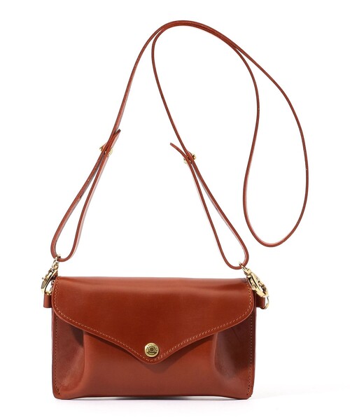 GLENROYAL(グレンロイヤル)の「【別注】GLENROYAL MEDIUM PURSE WITH STRAP ブライドルレザー ショルダーミニバッグ(ショルダーバッグ・メンズ・グリーン/テラコッタ/ブラック/ネイビー・FREE)」の3枚目の写真