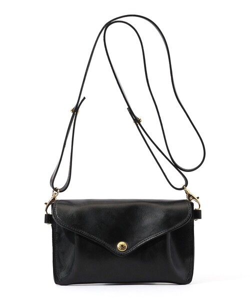 GLENROYAL(グレンロイヤル)の「【別注】GLENROYAL MEDIUM PURSE WITH STRAP ブライドルレザー ショルダーミニバッグ(ショルダーバッグ・メンズ・グリーン/テラコッタ/ブラック/ネイビー・FREE)」の2枚目の写真