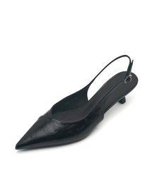 ジェイドVカットスリングバックヒールスリングバックヒール5.5cm -WS9028 (2カラー)