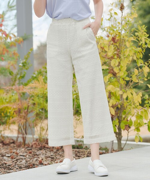 Tiaclasse(ティアクラッセ)の「総レースワイドパンツ(その他パンツ・レディース・ブラック/オフホワイト・XXL/XL)」の12枚目の写真