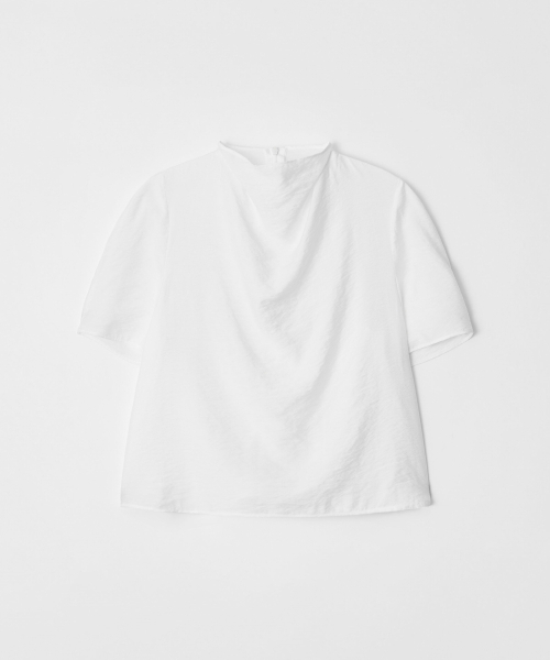 Ellioti(エリオティ)の「Roraine Mock Neck Blouse_2Color(シャツ/ブラウス・レディース・ブラック/ホワイト・F)」の4枚目の写真