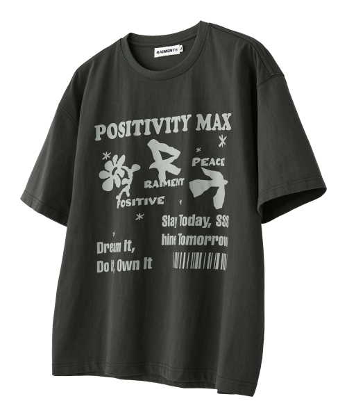 RAIMENT(レイメント)の「ピースピグメントプリント半袖Tシャツ_チャコール(Tシャツ/カットソー・メンズ・その他・SMALL/MEDIUM/LARGE)」の10枚目の写真