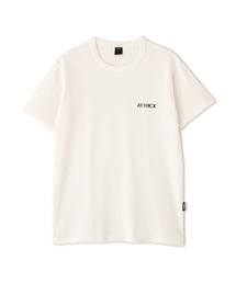 《WEB&DEPOT限定》WAFFLE CREW  LOGO T-SHIRT / 半袖 ワッフル クルーネック ロゴ Tシャツ / AVIREX / アヴィレックス