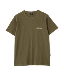 《WEB&DEPOT限定》WAFFLE CREW  LOGO T-SHIRT / 半袖 ワッフル クルーネック ロゴ Tシャツ / AVIREX / アヴィレックス