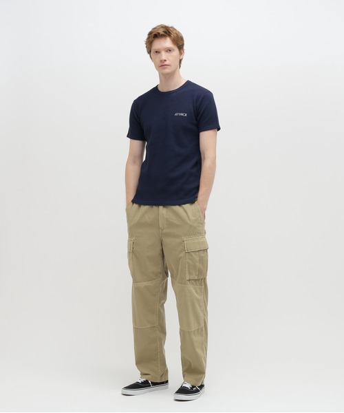 AVIREX(アヴィレックス)の「《WEB&DEPOT限定》WAFFLE CREW LOGO T-SHIRT / 半袖 ワッフル クルーネック ロゴ Tシャツ / AVIREX / アヴィレックス(Tシャツ/カットソー・メンズ・グリーン系カモフラージュ/ネイビー/ブラック/ホワイト/グレー系カモフラージュ/オリーブ・X-LARGE/SMALL/MEDIUM/XX-LARGE/LARGE)」の21枚目の写真