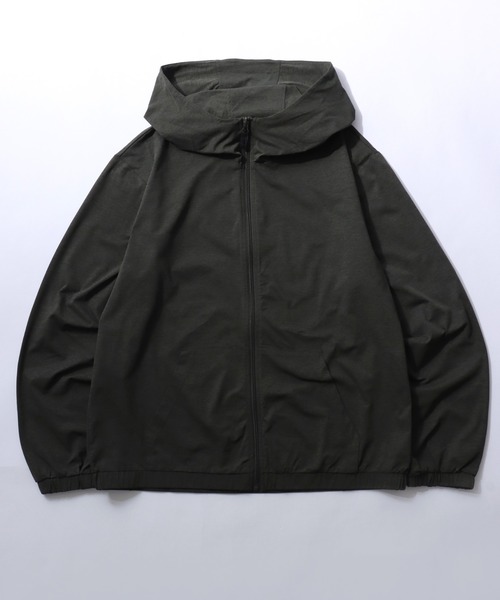 SITRY(シトリー)の「High Function Zip Hoodie/オーバーサイズ マルチファンクション ストレッチ 吸水速乾 UVカット パーカー ジップパーカー フーディー セットアップ対応(パーカー・メンズ・チャコール/グレー/オフホワイト/ブラック/カーキ・M/L/LL)」の5枚目の写真
