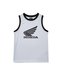 Original Wing Logo Mesh Ringer Sleeveless White