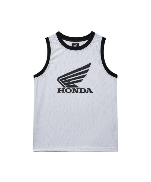 PHYPS MOTORCYCLE(フィップスモーターサイクル)の「Original Wing Logo Mesh Ringer Sleeveless White(Tシャツ/カットソー・レディース・その他・MEDIUM/LARGE/X-LARGE)」の1枚目の写真