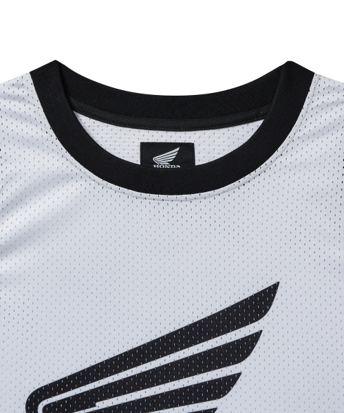 PHYPS MOTORCYCLE(フィップスモーターサイクル)の「Original Wing Logo Mesh Ringer Sleeveless White(Tシャツ/カットソー・レディース・その他・MEDIUM/LARGE/X-LARGE)」の3枚目の写真