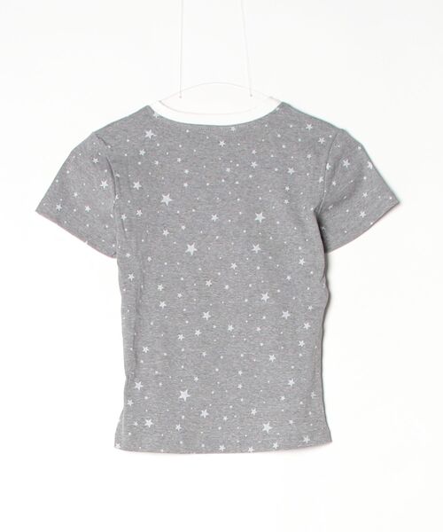 LYEON(リヨン)の「CUTEスタープリントクロップドTシャツ(Tシャツ/カットソー・レディース・グレー・MEDIUM/SMALL)」の10枚目の写真
