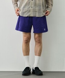 【CITY COUNTRY CITY/シティカントリーシティ】EMBROIDERD LOGO STRECH NYLON EASY SHORTS