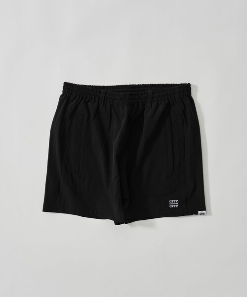 CITY COUNTRY CITY（シティーカントリーシティー）の「【CITY COUNTRY CITY/シティカントリーシティ】EMBROIDERD LOGO STRECH  NYLON EASY  SHORTS（その他パンツ・メンズ・ブラック/イエロー/ブルー・L）」の8枚目の写真