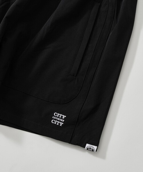 CITY COUNTRY CITY（シティーカントリーシティー）の「【CITY COUNTRY CITY/シティカントリーシティ】EMBROIDERD LOGO STRECH  NYLON EASY  SHORTS（その他パンツ・メンズ・ブラック/イエロー/ブルー・L）」の9枚目の写真