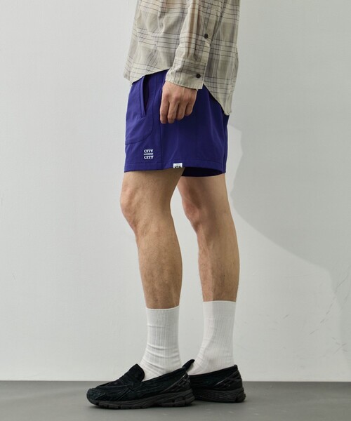 CITY COUNTRY CITY（シティーカントリーシティー）の「【CITY COUNTRY CITY/シティカントリーシティ】EMBROIDERD LOGO STRECH  NYLON EASY  SHORTS（その他パンツ・メンズ・ブラック/イエロー/ブルー・L）」の19枚目の写真