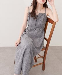 フロントスリットキャミワンピース