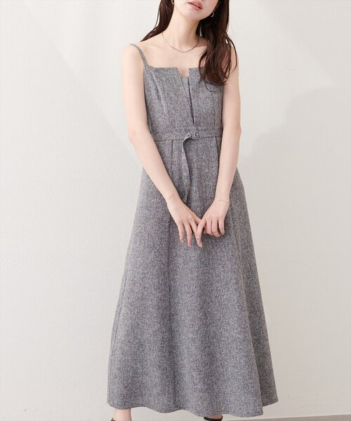 natural couture（ナチュラルクチュール）の「フロントスリットキャミワンピース（ワンピース・レディース・グレー/ブラック/ホワイト系その他/ミント・FREE）」の16枚目の写真