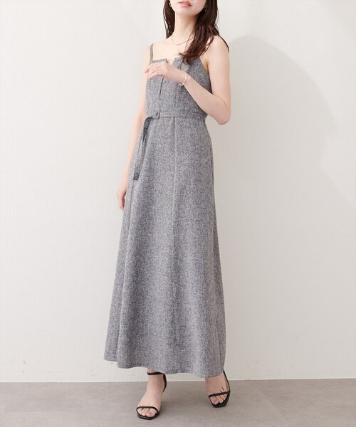 natural couture（ナチュラルクチュール）の「フロントスリットキャミワンピース（ワンピース・レディース・グレー/ブラック/ホワイト系その他/ミント・FREE）」の14枚目の写真